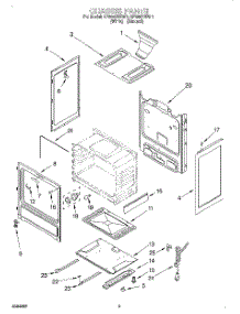 04 - Chassis parts for Whirlpool Range SF305PEEW0 from AppliancePartsPros.com