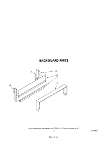 04 - Backguard parts for Whirlpool Range SF0100SRW0 from AppliancePartsPros.com