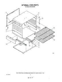 06 - Internal Oven parts for Whirlpool Range SF0100SRW0 from AppliancePartsPros.com