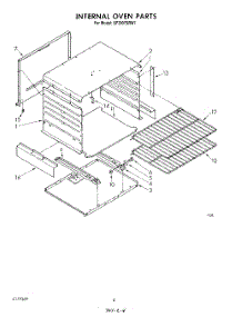 03 - Internal Oven parts for Whirlpool Range SF3007SRW1 from AppliancePartsPros.com