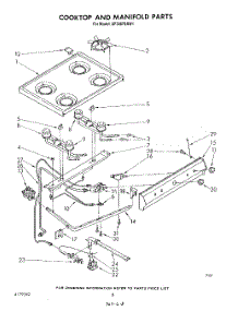 06 - Cooktop And Manifold , Literature And Optional parts for Whirlpool Range SF3007SRW1 from AppliancePartsPros.com