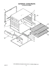 06 - Internal Oven parts for Whirlpool Range SF0140SRW6 from AppliancePartsPros.com