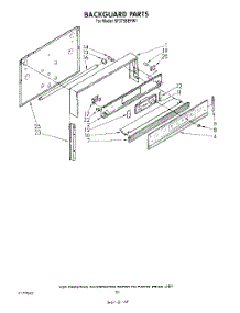 07 - Backguard, Lit / Optional parts for Whirlpool Range SF375BEPW1 from AppliancePartsPros.com