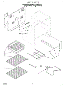 05 - Unit parts for Whirlpool Range RF364BBDQ1 from AppliancePartsPros.com