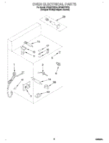 04 - Oven Electrical, Literature parts for Whirlpool Range SF388PEWZ0 from AppliancePartsPros.com