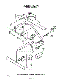 03 - Manifold parts for Whirlpool Range SF350PEPW0 from AppliancePartsPros.com
