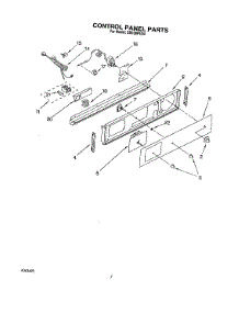 05 - Control Panel parts for Whirlpool Oven SB100PES4 from AppliancePartsPros.com
