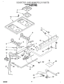 04 - Cooktop And Manifold, Literature parts for Whirlpool Range SF330PEWQ4 from AppliancePartsPros.com