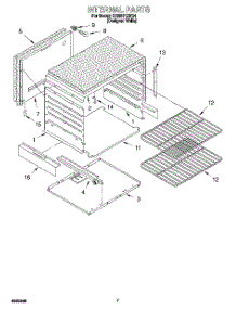 05 - Internal parts for Whirlpool Range SF330PEWQ4 from AppliancePartsPros.com