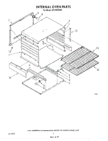 03 - Internal Oven parts for Whirlpool Range SF3300SRW5 from AppliancePartsPros.com