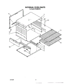 03 - Internal Oven parts for Whirlpool Range SF302BERW5 from AppliancePartsPros.com