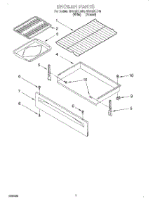 05 - Broiler parts for Whirlpool Range SF372BEEN0 from AppliancePartsPros.com