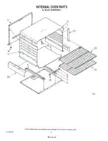 03 - Internal Oven parts for Whirlpool Range SF300BSRW1 from AppliancePartsPros.com