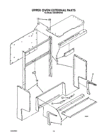 07 - Upper Oven External parts for Whirlpool Range SE950PERW8 from AppliancePartsPros.com