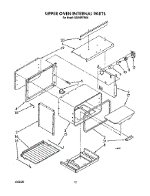 08 - Upper Oven Internal, Lit / Optional parts for Whirlpool Range SE950PERW8 from AppliancePartsPros.com