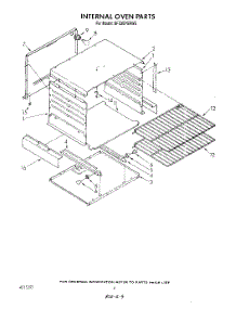 03 - Internal Oven parts for Whirlpool Range SF330PSRW5 from AppliancePartsPros.com