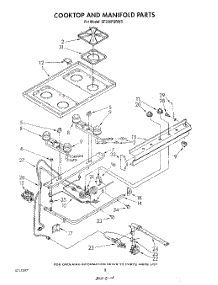 06 - Cooktop And Manifold , Literature And Optional parts for Whirlpool Range SF330PSRW5 from AppliancePartsPros.com