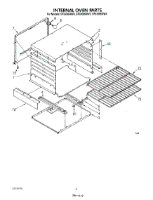 03 - Internal Oven parts for Whirlpool Range SF3300SRW3 from AppliancePartsPros.com