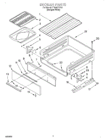 05 - Broiler parts for Whirlpool Range SF304PEEQ0 from AppliancePartsPros.com