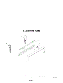 04 - Backguard parts for Whirlpool Range SF3001ERW4 from AppliancePartsPros.com