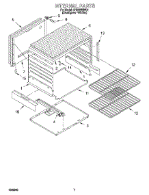05 - Internal parts for Whirlpool Range SF330PEWQ1 from AppliancePartsPros.com