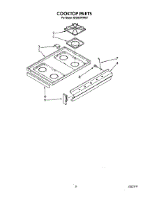 04 - Cooktop parts for Whirlpool Range SE950PERW7 from AppliancePartsPros.com