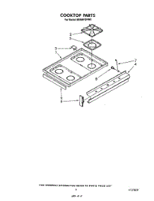04 - Cook Top parts for Whirlpool Range SE950PERW0 from AppliancePartsPros.com
