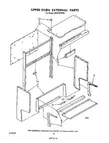 07 - Upper Oven External parts for Whirlpool Range SE950PERW0 from AppliancePartsPros.com
