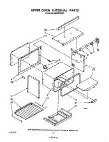 08 - Upper Oven Internal, Lit / Optional parts for Whirlpool Range SE950PERW0 from AppliancePartsPros.com