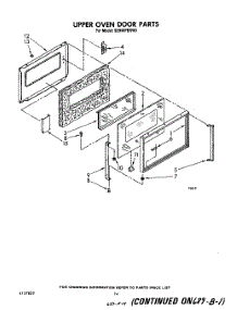 09 - Upper Oven Door parts for Whirlpool Range SE950PERW0 from AppliancePartsPros.com