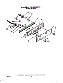 06 - Control Panel parts for Whirlpool Oven SB130PER2 from AppliancePartsPros.com