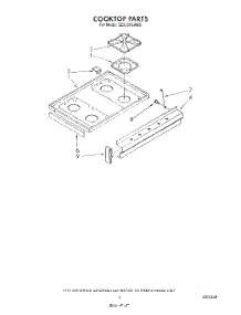 04 - Cooktop parts for Whirlpool Range SE950PERW5 from AppliancePartsPros.com