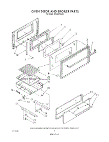 05 - Oven Door And Broiler parts for Whirlpool Range SE950PERW5 from AppliancePartsPros.com