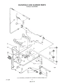 06 - Manifold And Burner parts for Whirlpool Range SE950PERW5 from AppliancePartsPros.com