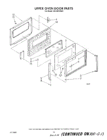 09 - Upper Oven Door parts for Whirlpool Range SE950PERW5 from AppliancePartsPros.com