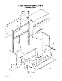 07 - Upper Oven External parts for Whirlpool Range SE950PERW7 from AppliancePartsPros.com