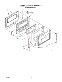 09 - Upper Oven Door parts for Whirlpool Range SE950PERW7 from AppliancePartsPros.com