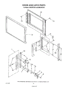 11 - Door And Latch parts for Whirlpool Range SM958PESW2 from AppliancePartsPros.com