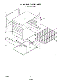 03 - Internal Oven parts for Whirlpool Range SF3004SRW1 from AppliancePartsPros.com