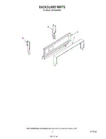 04 - Backguard parts for Whirlpool Range SF3004SRW1 from AppliancePartsPros.com