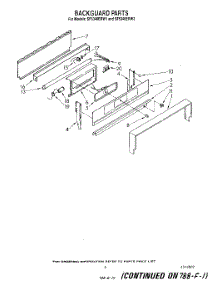 05 - Backguard parts for Whirlpool Range SF5340ERW1 from AppliancePartsPros.com