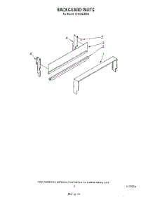 04 - Backguard parts for Whirlpool Range SF0100ERW0 from AppliancePartsPros.com