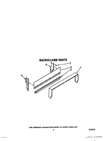 03 - Backguard parts for Whirlpool Range SF332BSRW6 from AppliancePartsPros.com