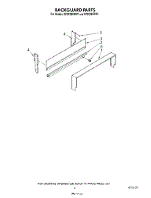 04 - Backguard parts for Whirlpool Range SF302BERW2 from AppliancePartsPros.com
