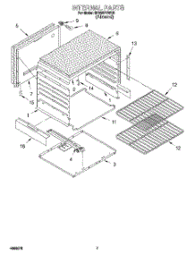 05 - Internal parts for Whirlpool Range SF330PEWN5 from AppliancePartsPros.com