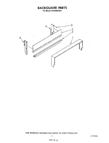 04 - Backguard parts for Whirlpool Range SF332BSRW1 from AppliancePartsPros.com
