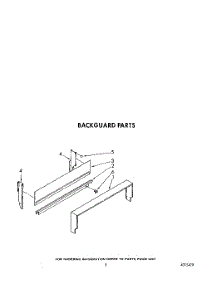 04 - Backguard parts for Whirlpool Range SF0100ERW6 from AppliancePartsPros.com