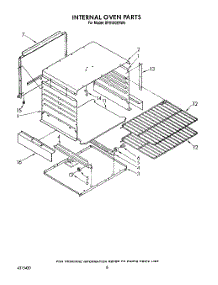 06 - Internal Oven parts for Whirlpool Range SF0100ERW6 from AppliancePartsPros.com