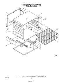 03 - Internal Oven parts for Whirlpool Range SF311PSRW0 from AppliancePartsPros.com