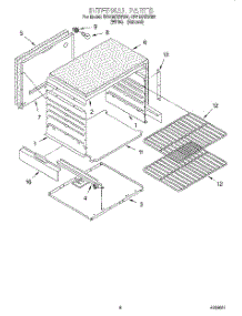 05 - Internal parts for Whirlpool Range SF318PEWW0 from AppliancePartsPros.com